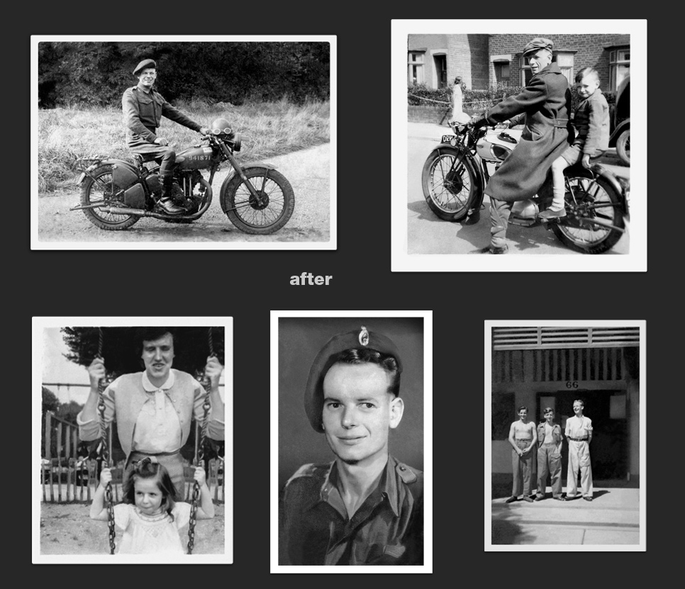 Old family images repaired and restored