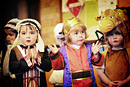 Children perform a song in their nursery nativity play