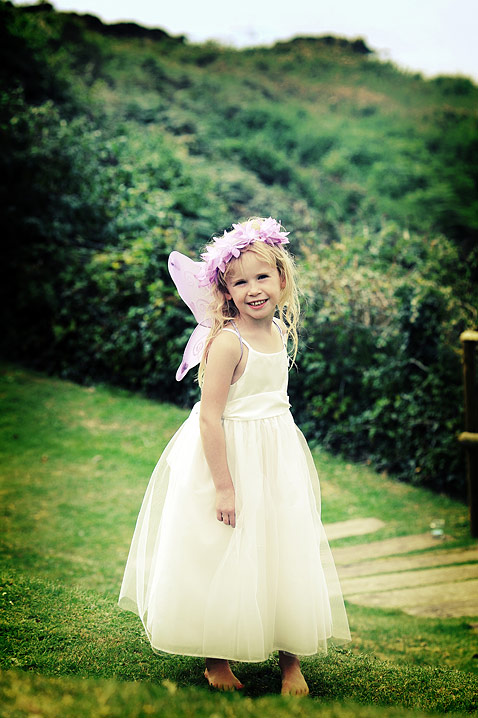 The beautiful fairy bridesmaid